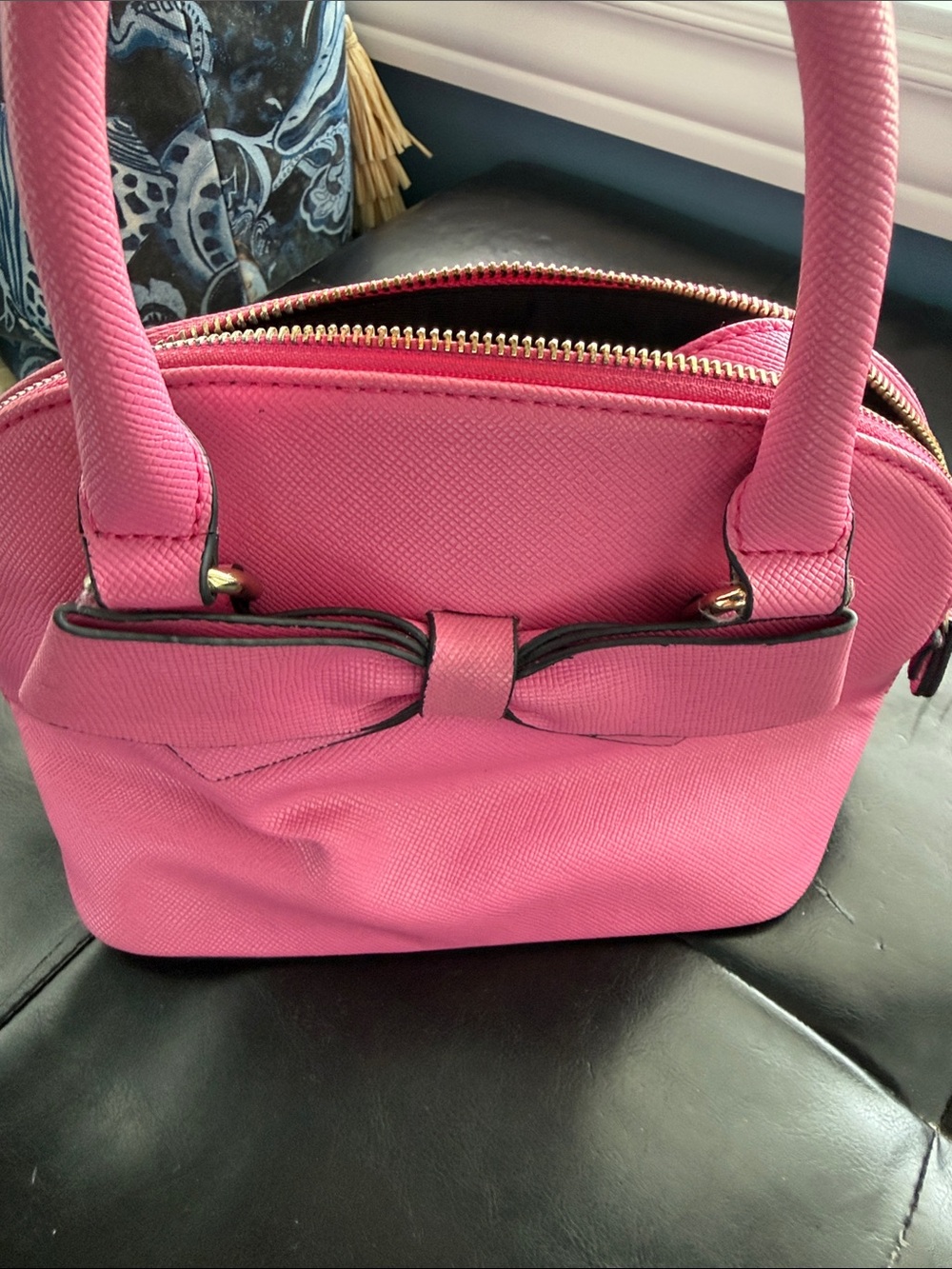 Aldo Pink Mini Bow Satchel